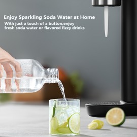 [Heavy-Duty Soda Maker] Hilton Heavy-Duty Stainless Steel Sparkling Water & Soda Maker | Non-Electric Carbonating Machine, Compatible with 1L PET Bottles & 60L CO2 Exchange Carbonators