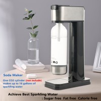 [Heavy-Duty Soda Maker] Hilton Heavy-Duty Stainless Steel Sparkling Water & Soda Maker | Non-Electric Carbonating Machine, Compatible with 1L PET Bottles & 60L CO2 Exchange Carbonators