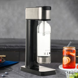 [Heavy-Duty Soda Maker] Hilton Heavy-Duty Stainless Steel Sparkling Water & Soda Maker | Non-Electric Carbonating Machine, Compatible with 1L PET Bottles & 60L CO2 Exchange Carbonators