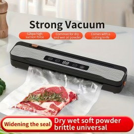 1pc Multifunctional Automatic Food Sealer, USB Rechargeable Portable Vacuum Packaging Machine with Snack Sealing and External Inflation Capability, Suitable for Long-Term Freshness