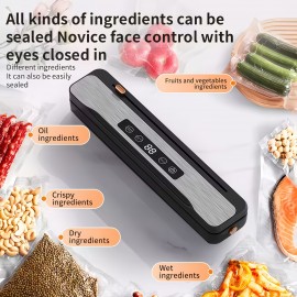 1pc Multifunctional Automatic Food Sealer, USB Rechargeable Portable Vacuum Packaging Machine with Snack Sealing and External Inflation Capability, Suitable for Long-Term Freshness