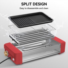 Electric 12 Hot Dog 5 Roller Commercial Sausage Grill Cooker Machine 800W, Food Service Equipment, Grilling, Compact Grill Cooker, Professionalgrade Machine, Commercialgrade Materials