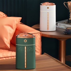 Mini USB Humidifier for Home, Car & Desk - Compact Air Mist Sprayer with Large Fog Output, Air Humidifier for Home, Warm Mist Humidifier, Humidifier for Living Room