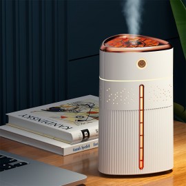 Mini USB Humidifier for Home, Car & Desk - Compact Air Mist Sprayer with Large Fog Output, Air Humidifier for Home, Warm Mist Humidifier, Humidifier for Living Room