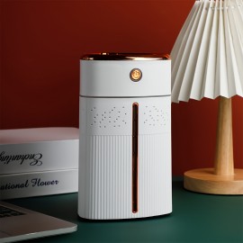 Mini USB Humidifier for Home, Car & Desk - Compact Air Mist Sprayer with Large Fog Output, Air Humidifier for Home, Warm Mist Humidifier, Humidifier for Living Room