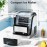35Lbs/ Day Countertop Ice Maker, 24 Cube Ices in 6 Mins, 2 Ice Sizes, Portable Ice Maker, Compact Countertop Ice Maker, Ice Scoop & Basket for Home/ Office/ Party, Black, Ice Maker with Handle, Large Capacity Ice Making Machine