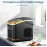 Portable Compact Ice Maker Machine with Self-Cleaning System, 24 lbs/Day & 24-Hour Operation, Digital Display & Timer, 2 Sizes (S/L) with Scoop & Basket - Countertop Ice Maker for Home, RV, Office, Bar, Coffee Station