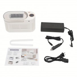 Ice Maker, 120W Mini Countertop Ice Maker, Compact Ice Machine for Home Car Travel for Home Kitchens, Restaurants, Bars, Hotels(White), Small Ice Maker Machine, Ice Maker with Handle, Ice Maker Machine Countertop, Portable Ice Maker