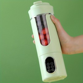 USB- Portable Electric Juicer & Blender - Mini Handheld Fruit/ Vegetable Juice Maker with One-Touch Cleaning, USB-C, Ice Crushing for Smoothies, Milkshakes, Slushies