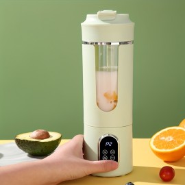 USB- Portable Electric Juicer & Blender - Mini Handheld Fruit/ Vegetable Juice Maker with One-Touch Cleaning, USB-C, Ice Crushing for Smoothies, Milkshakes, Slushies