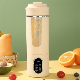USB- Portable Electric Juicer & Blender - Mini Handheld Fruit/ Vegetable Juice Maker with One-Touch Cleaning, USB-C, Ice Crushing for Smoothies, Milkshakes, Slushies