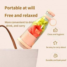 Portable Blender, Fashion Portable Blender Shakes and Smoothies 11.8oz, Magnetic USB Fast Charging Mixer Bottle, Take It Traveling, Outdoor, Gym, Office, - PK, Blender for Travel, Small Blenders for Kitchen, Fruit Blender Portable