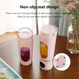 New household 23.67oz crushed ice juicer cup USB charging portable juicer outdoor portable cup 12 blade blade juicer