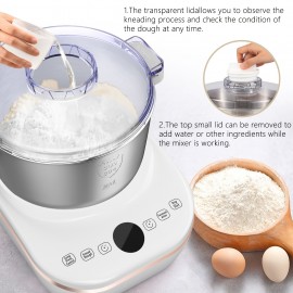 Electric Dough Maker with Ferment Function, 7Qt Dough Mixer Machine, 304 Stainless Steel Food Mixer, Intelligent Gentle & Power Knead Modes for Bread, Pizza, Pasta, Noodles Perfect for Bread Pizza Roti Dumpling Dough & Sourdough