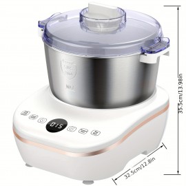 Electric Dough Maker with Ferment Function, 7Qt Dough Mixer Machine, 304 Stainless Steel Food Mixer, Intelligent Gentle & Power Knead Modes for Bread, Pizza, Pasta, Noodles Perfect for Bread Pizza Roti Dumpling Dough & Sourdough