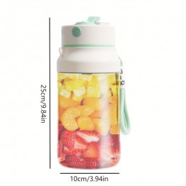 [800ml Large Capacity Juice Cup] 800ml Large Capacity Juice Cup with 14-Leaf Blades, Quick-Freeze Fresh Fruit Smoothie, One-Press Operation (Portable Leak-Proof + Direct Drinking Design)