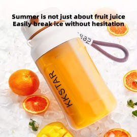 [800ml Large Capacity Juice Cup] 800ml Large Capacity Juice Cup with 14-Leaf Blades, Quick-Freeze Fresh Fruit Smoothie, One-Press Operation (Portable Leak-Proof + Direct Drinking Design)
