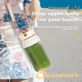 [800ml Large Capacity Juice Cup] 800ml Large Capacity Juice Cup with 14-Leaf Blades, Quick-Freeze Fresh Fruit Smoothie, One-Press Operation (Portable Leak-Proof + Direct Drinking Design)