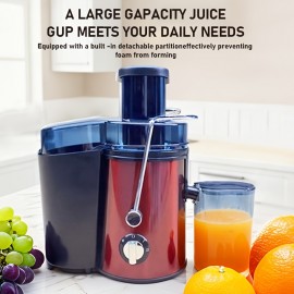 High-Power 21000 RPM Juicer with - Multi-Functional Centrifugal & cold/Hot pressing for Maximum Juice Extraction, - Compatible with Fruits, Vegetables, Leafy Greens, - American Plug (110V) - Ideal for, Smoothies & - Perfect