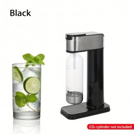 [Heavy-Duty Soda Maker] Hilton Heavy-Duty Stainless Steel Sparkling Water & Soda Maker | Non-Electric Carbonating Machine, Compatible with 1L PET Bottles & 60L CO2 Exchange Carbonators