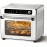 12-in-1 Portable Air Fryer Toaster Oven with Grill, Broil & Convection Bake - Large Capacity 6.34gal Stainless Steel Oven, 1400W Power, LED Touchscreen & Knob Control, Compact Design 