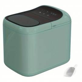Mint Green Countertop Ice Maker with Basket & Scoop – Fast Bullet Ice, Large Capacity, Portable Design for Home, Office, or Camping – Ideal Gift for Men and Women, Home Kitchen Appliance | Sleek Appliance | Durable Construction