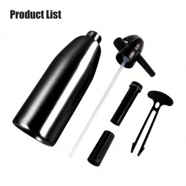 Portable Bubble Soda Maker - Manual Hand-Powered Carbonated Beverage Machine for Home, Bars, and Restaurants - Durable Aluminum Design with Easy-Use Handle and Spigot