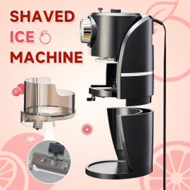 Shaved Ice hine Snow Cone hine Equipped With Stainl Steel Blade Adjustment Knob to Freely Adjust the Thickn of the Snowflakes and 2 Reusable Plastic Ice Mold Cup