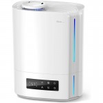 1.59gal Large Cool Mist Humidifier for full - 60-Hour Top-Fill Tank, Soundwave technology Quiet Operation, Humidistat Control & Diffuser for essential Oils, Nursery/Bedroom/Whole House Humidifiers, White