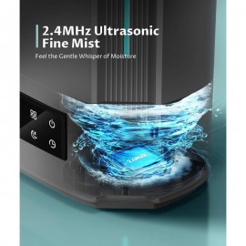 1.59gal Large Cool Mist Humidifier for full - 60-Hour Top-Fill Tank, Soundwave technology Quiet Operation, Humidistat Control & Diffuser for essential Oils, Nursery/Bedroom/Whole House Humidifiers, White