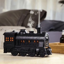 Creative Train-Shaped Diffuser, 2 Mist Outlets with Colorful Atmospheric Lights, Fun Jellyfish Spray Humidifier, Two-Level Timer Setting, Quiet Humidifier for Office/Bedroom, Humidifier for Bedroom, Humidifier for Large Room