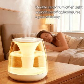 101.44oz Dual Mist Heater USB Portable Digital Display Humidifier, Long-Lasting Spray for Large Rooms, Living Room, Office, Student Dorms, 7-Color Night Light, Top Water Refill, Easy To Clean, Add Water-soluble Essential Oils