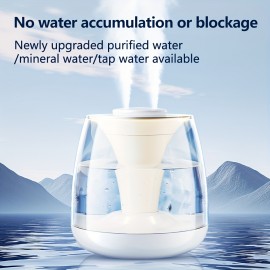 101.44oz Dual Mist Heater USB Portable Digital Display Humidifier, Long-Lasting Spray for Large Rooms, Living Room, Office, Student Dorms, 7-Color Night Light, Top Water Refill, Easy To Clean, Add Water-soluble Essential Oils