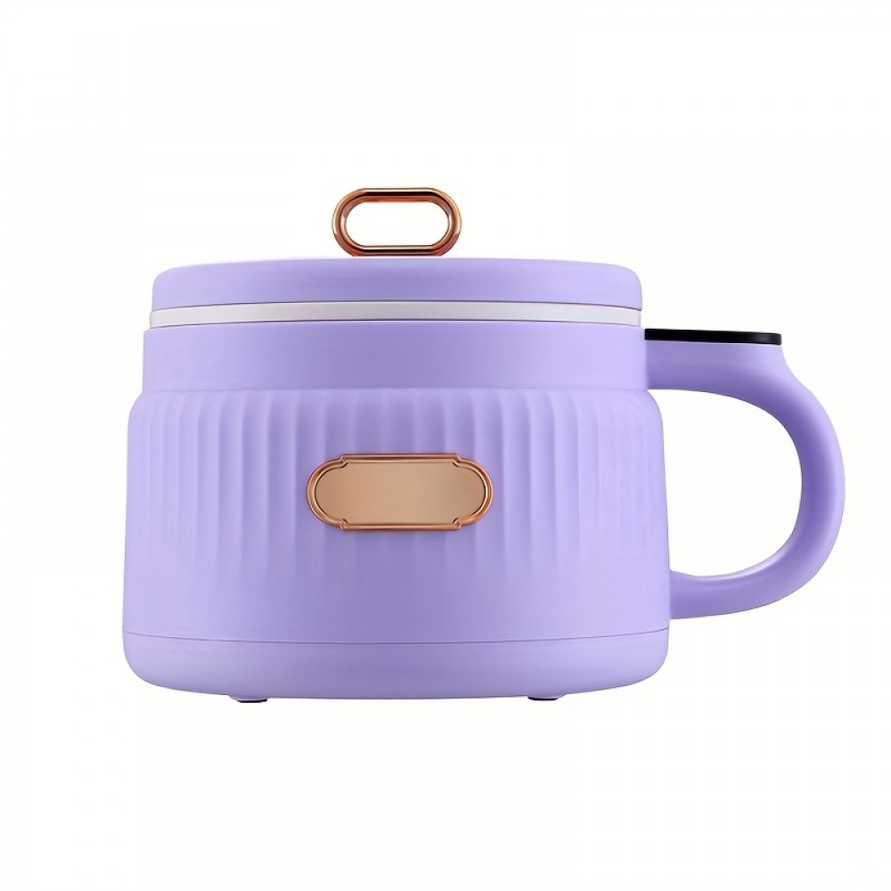 1.6L Electric Cooking Pot & Electric Hot Pot | Multifunctional Electric Stew Pot & Electric Frying Pan | US Plug | Timer Function Available | Intelligent Heat Preservation 